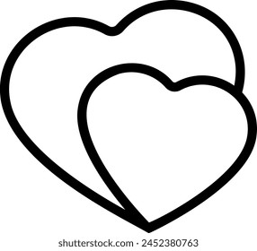 Heart Line Icon Illustration Vektorgrafik
