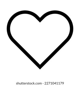 heart line icon vector design template and illustration