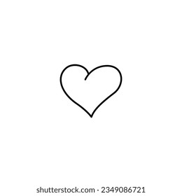 Heart line icon vector design