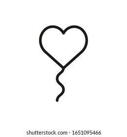 Heart Line Icon Vector Illustration