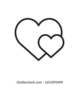 Heart Line Icon Vector Illustration