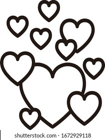 heart Line Icon. Vector Illustration.eps