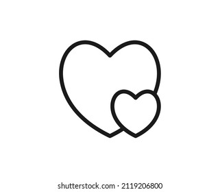 Heart line icon. Vector symbol in trendy flat style on white background. Love sing for design.