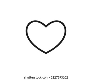 Herzliniensymbol. Vektorsymbol im trendigen, flachen Stil auf weißem Hintergrund. Liebe zum Design.