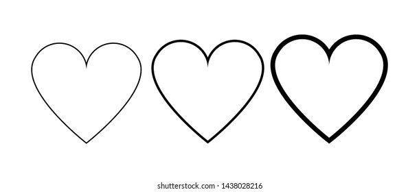 Heart line isolated on white background.EPS10.