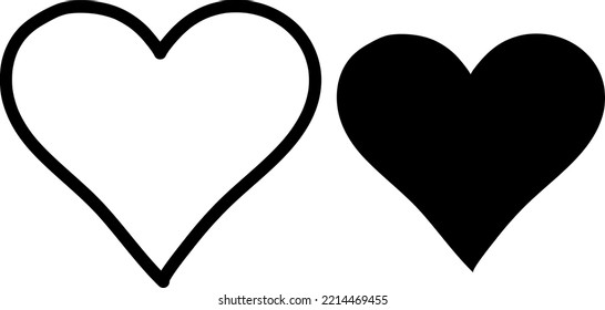 Heart Line Isolated On White Background.eps