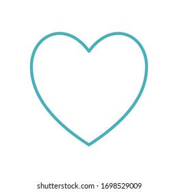 Heart line style icon design of love passion romantic valentines day wedding decoration and marriage theme Vector illustration