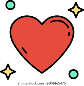 Heart Line vector Icon Design