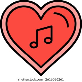 Heart Line Vector Icon Design