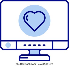 Heart Line vector Icon Design