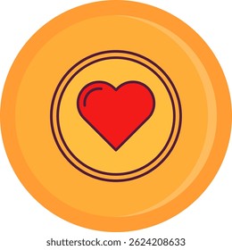 Heart Line vector Icon Design