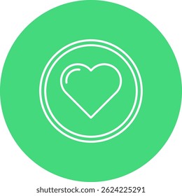 Heart Line vector Icon Design