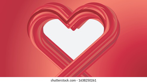 The heart line of white inner love