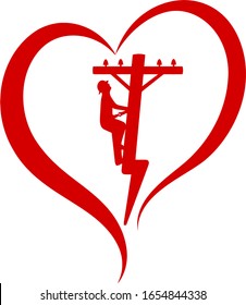 Heart of a lineman design is for all the people that love their linemen. Show how proud you are of your lineman. You can use for many projects. Decal, T-Shirts, blankets, cups and more. 