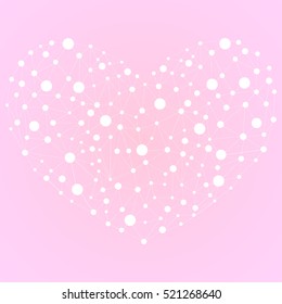 Heart of lines and dots for your amazing design.