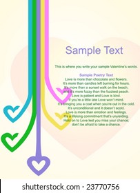 heart lines retro background