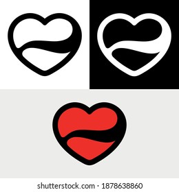Heart Liquid Wave Love Logo