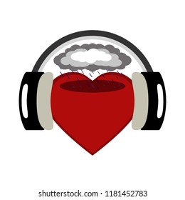 Heart listening sad song