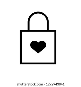 heart lock icon
