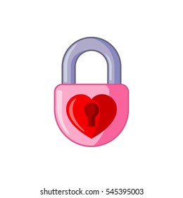 heart lock icon illustration