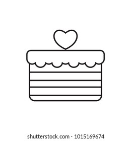 heart lock icon illustration isolated vector sign symbol