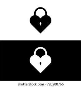 Heart Lock with Key Hole