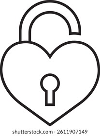 heart lock key love symbol keyhole heart shaped lock design art key outline heart shaped padlock love key graphic