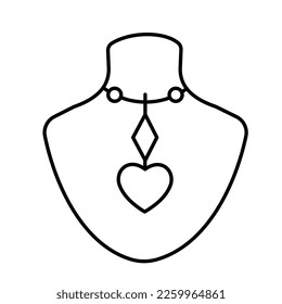 Heart locket Vector Icon
 easily modified
