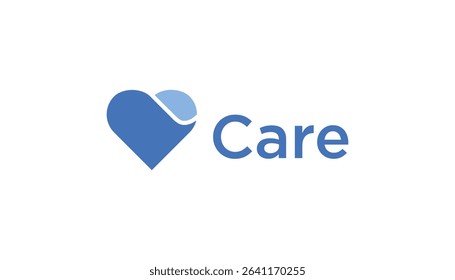 heart logo abstract for care design icon template illustration