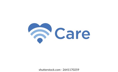 heart logo abstract for care design icon template illustration