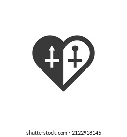 Heart logo and Beauty Love Vector icon valentine and romantic  illustration design Template symbol