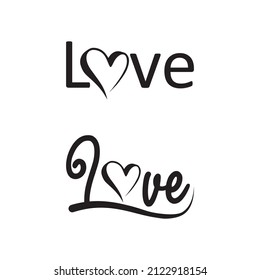 Heart logo and Beauty Love Vector icon valentine and romantic  illustration design Template symbol
