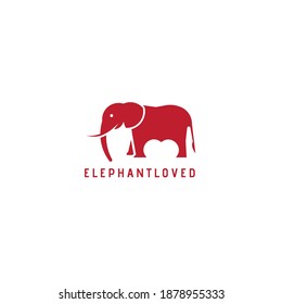 Heart logo with combination object template editoial design.