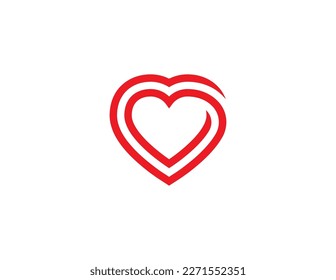 Heart Logo Concept icon sign symbol Design Element. Love, Medical, Health Care, Valentine's Day Logotype. Vector illustration template