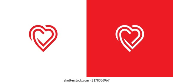 Heart Logo Concept sign icon symbol Design. Heart Symbol. Vector illustration logo template