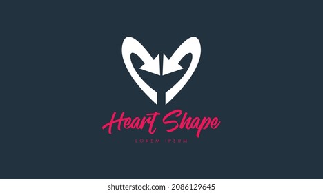 Heart Logo Concept Vector. Love Logo Template Vector