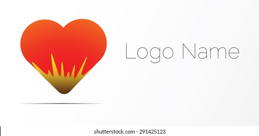Heart logo design.