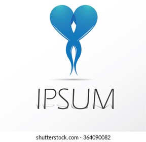 Heart logo design.