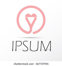 Heart logo design.