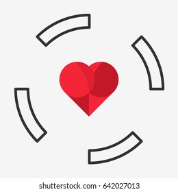Heart logo design