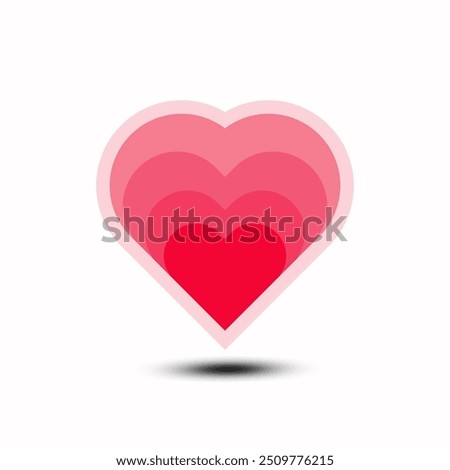 Heart Logo Design Blend Color