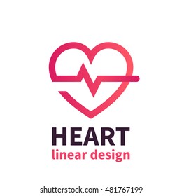 Heart Logo Design, Cardiology, Health Care, Cardiologist