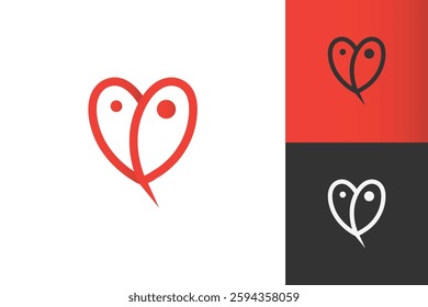 Heart  logo Design, Logo Design graphic Conception, logo icon template graphic art, vector illustration design.