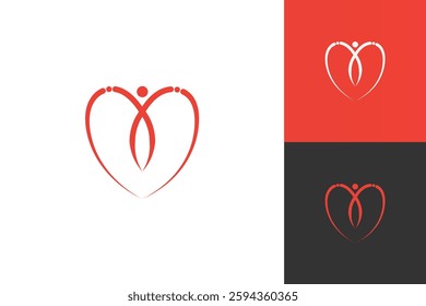 Heart  logo Design, Logo Design graphic Conception, logo icon template graphic art, vector illustration design.