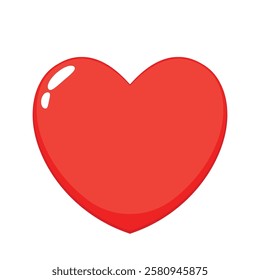 Heart logo design. Red heart vector.