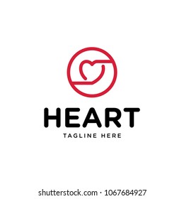 heart logo design template