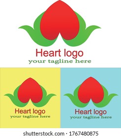 heart logo design template for all kinds of use