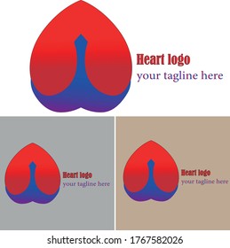 heart logo design template for all kinds of use