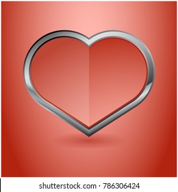 Heart logo design template. Universal icon. Valentines day love sign. Cardiology Medical logotype. Modern design, dynamic image, vector illustration.
