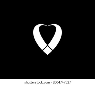 Heart logo design vector illustration